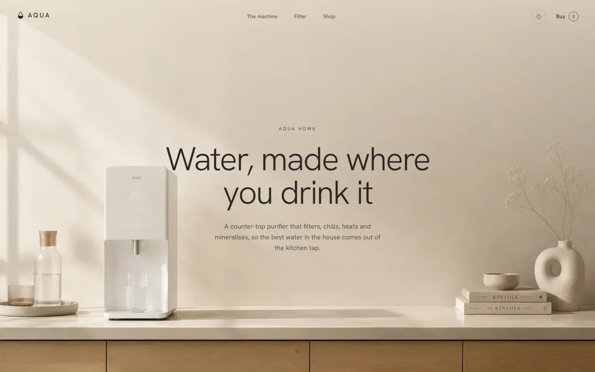The AQUA website