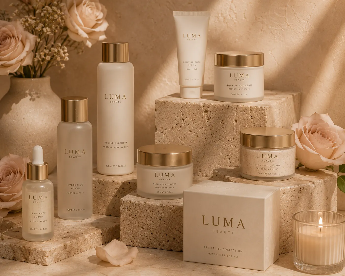 The ritual product range laid out
